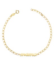 Pulsera mamá oro 18k