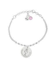 PULSERA MI HISTORIA PLATA 925MM FORZADA + BOLAS - COMUNION