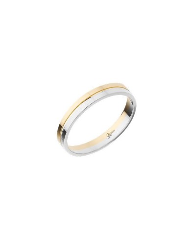 Alianza oro bicolor 9kt Alianza oro bicolor 9kt
