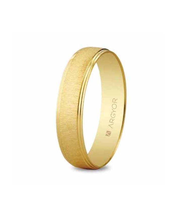 Alianza de Boda de Oro Amarillo 4,5mm 9kl